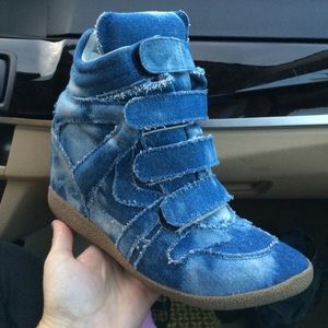 Steve Madden Denim Sneaker Wedges